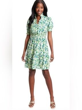 Maggy London Colorful Patterned Midi Dress
